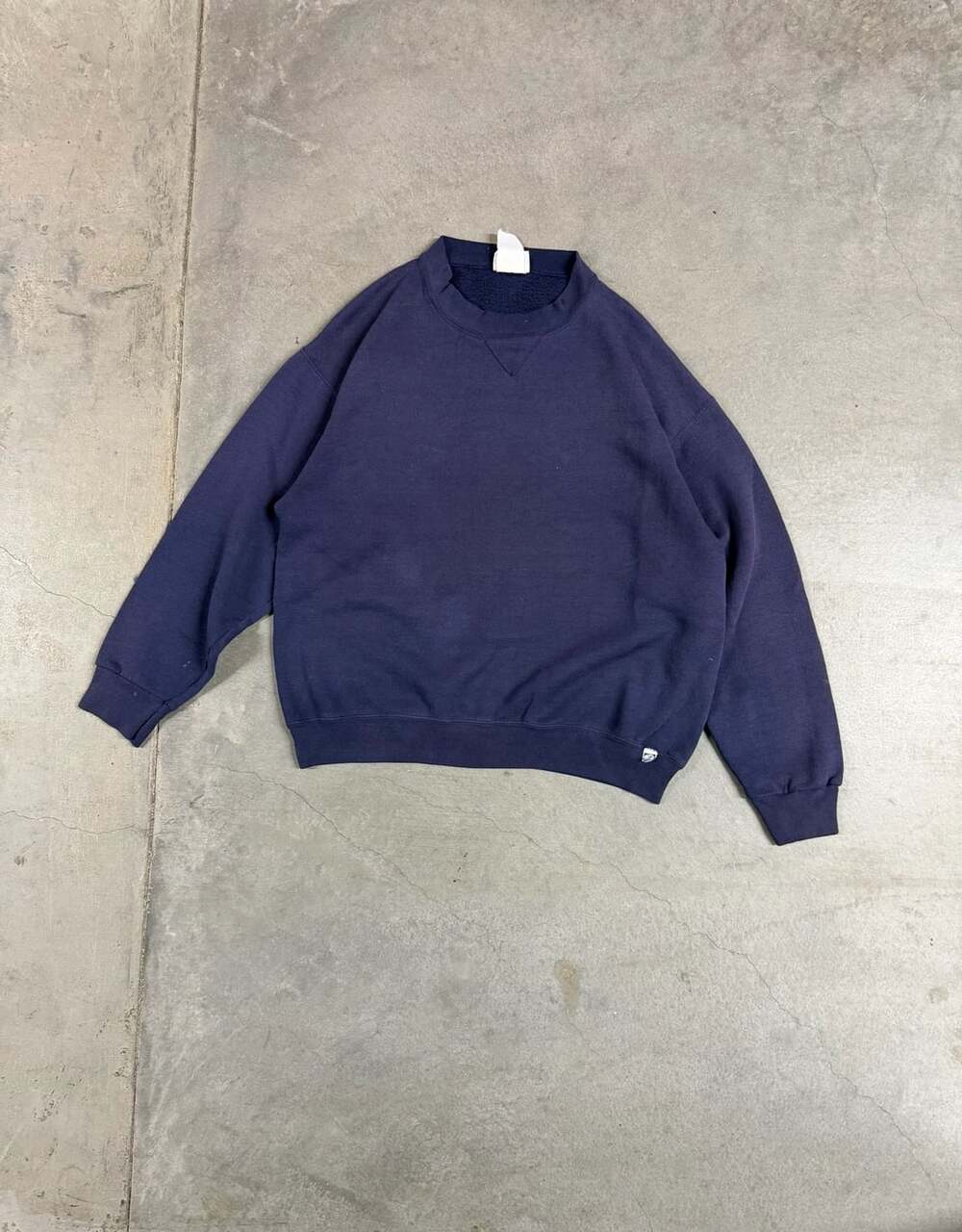 Vintage 90s Discus Athletic Navy Blue Blank Crewneck Sweatshirt